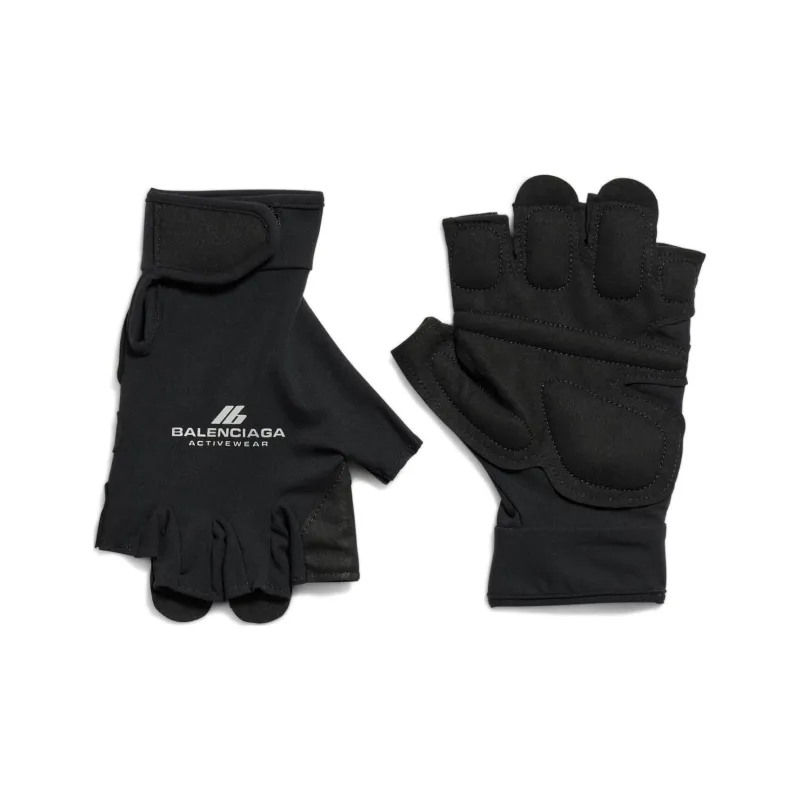 Balenciaga Polyamide Gloves Unisex Black-0
