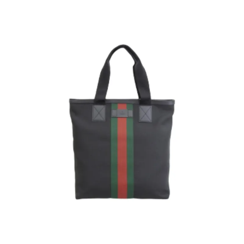 GUCCI Canvas Canvas Bag One Shoulder Handbag Women's Black-0