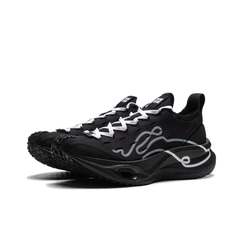 LiNing Cushioning Anti Slip And Wear Resistant Low Top Casual Running Shoes Unisex Black-2