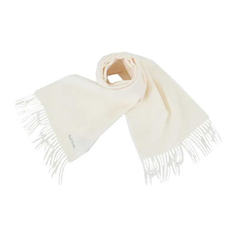 Paul Smith Wool Scarves Unisex Beige-2