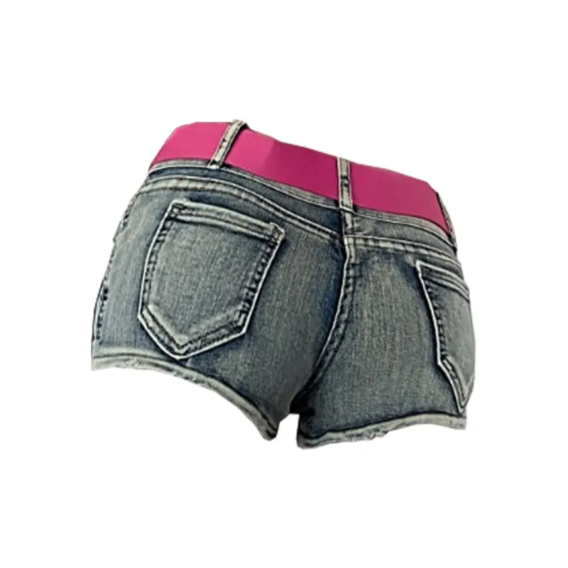 Concubine Zhu Denim Shorts Women's Blue-1