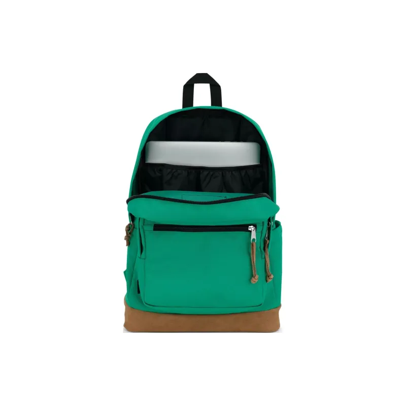 JanSport Suede Backpack Unisex Dark Green-4