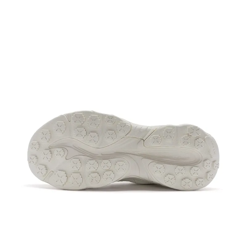 XTEP Migratory Breathable Coverage Lightweight Low-Top Casual Shoes Women's Milk Tea White-6