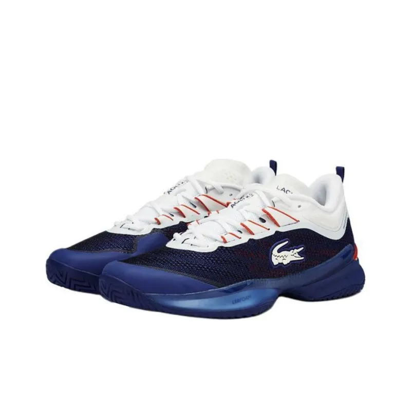 LACOSTE Cushioning Anti Slip And Wear Resistant Low Top Casual Shoes Men's Blue-2