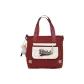 Red Shoulder Bag with White Duck Charm