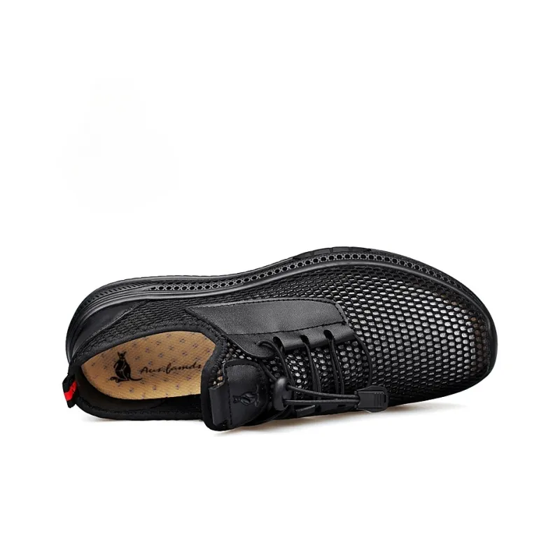 AUSFAMDS Wear-Resistant Breathable Quick Dry Low-Top Casual Shoes Men's-3