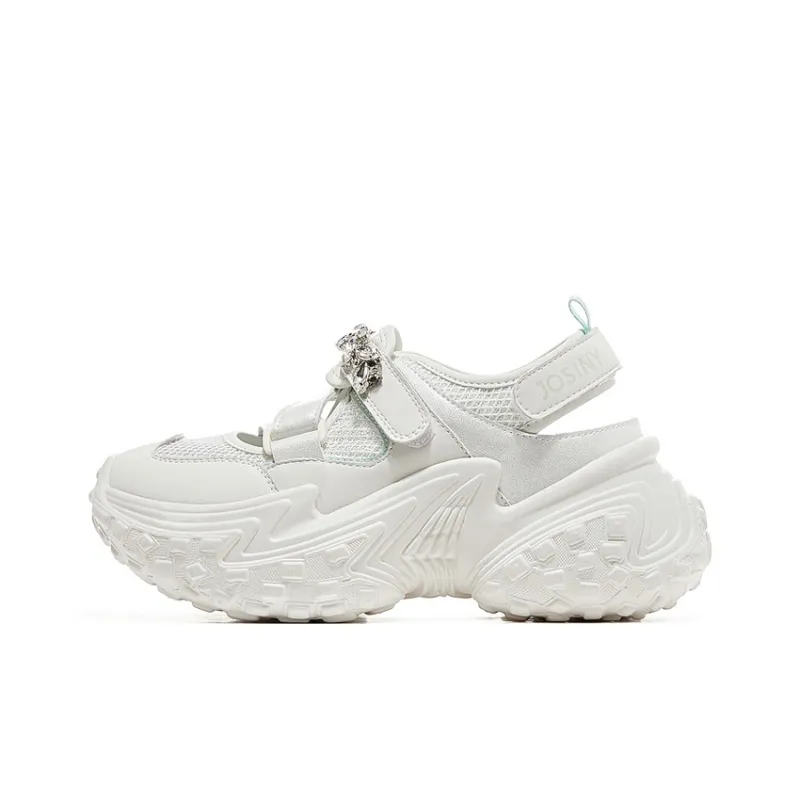 JOSINY Anti Slip Wear Resistant Low Top Chunky Sneakers Women's-10