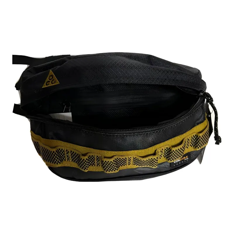 Nike Polyester Sling Bag, Crossbody Bag, Fanny Pack Regular Men's Black-3
