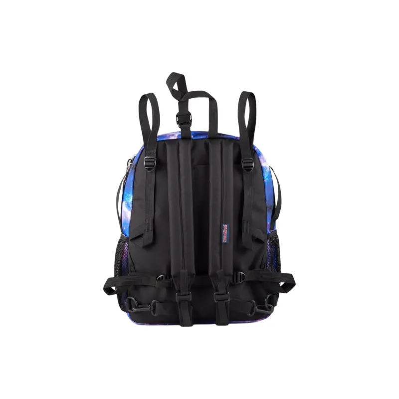 JanSport Polyester Backpack Unisex Blue Purple-2