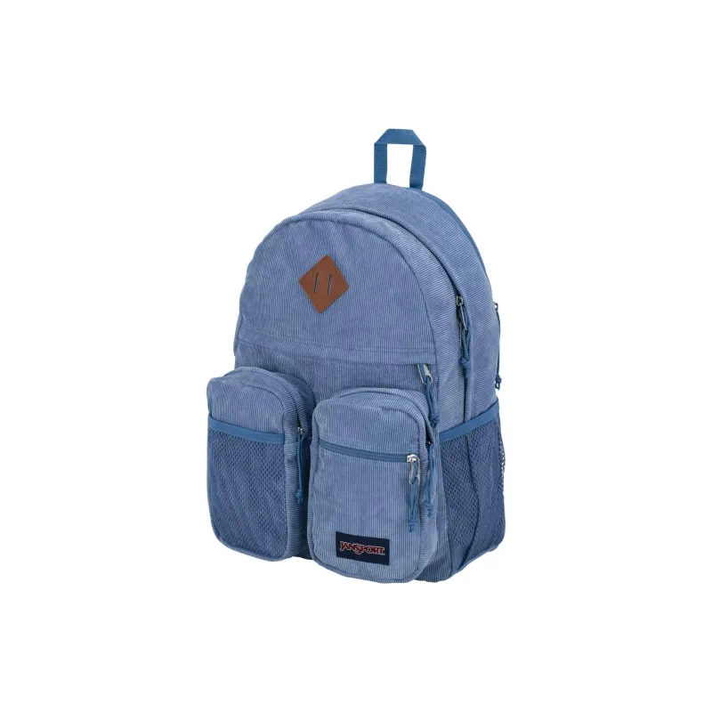JanSport Polyester Backpack Unisex Element Blue Corduroy-3