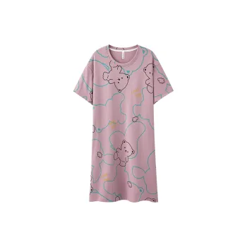 The Story Of The Flower Season Nightgown Women's Purple
