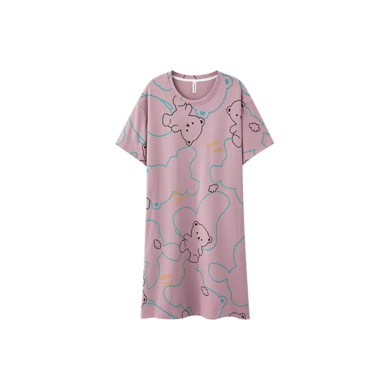 The Story Of The Flower Season Nightgown Women's Purple-0