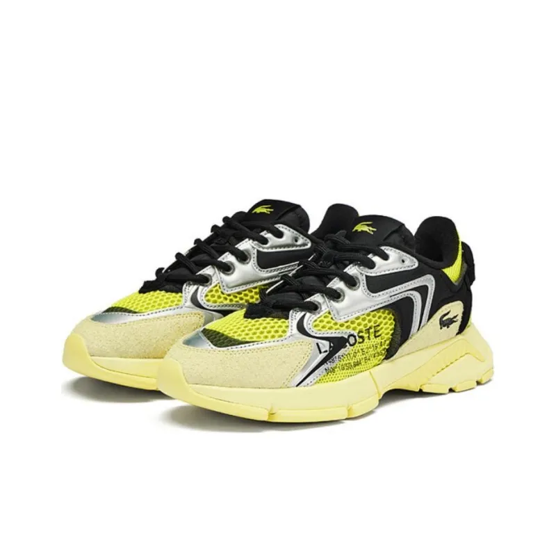 LACOSTE L003 Neo Low-Top Casual Shoes Women's Yellow Black-2