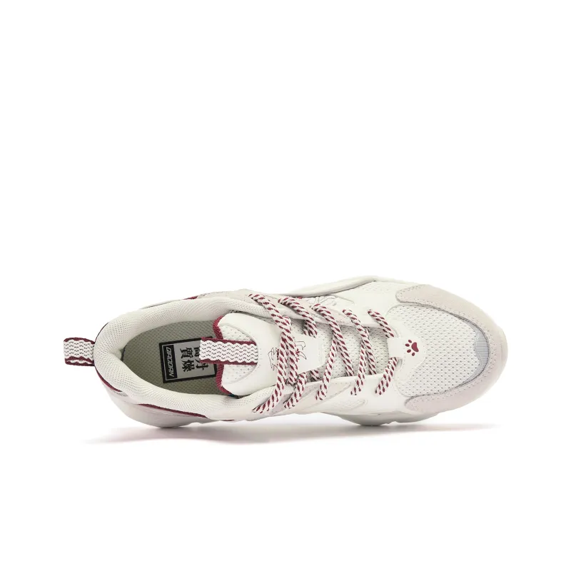 QIAODAN Claw Claw Shoes 3.0 Casual Shoes Women's Low Top Ivory Vermilion Red-3