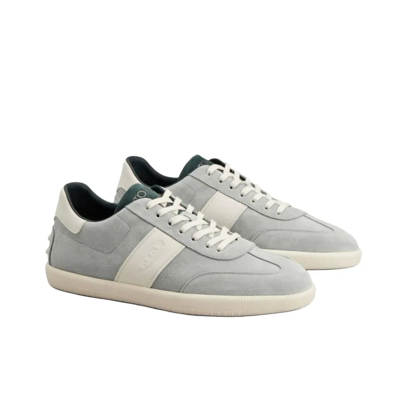TOD'S Tabs Low Top Skateboard Shoes Men's Gray-2