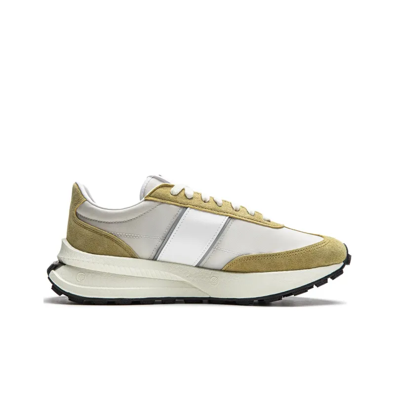 LiNing Cushioned Slip Resistant Low Top Casual Running Shoes Unisex Taupe-1