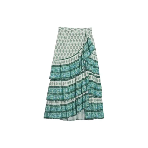 Sandro Casual Long Skirts Women's 80/Green