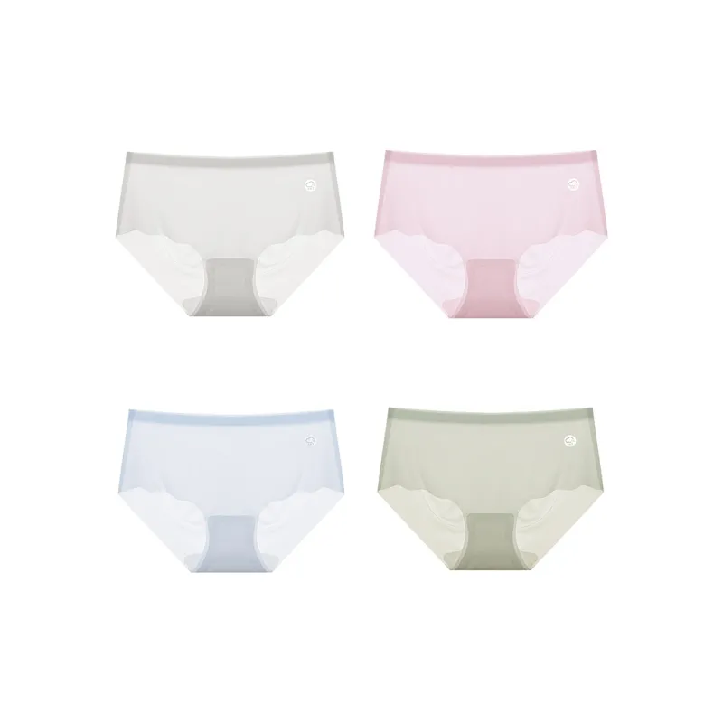 Flowers In Water Underpants Women's 4 Pack-10