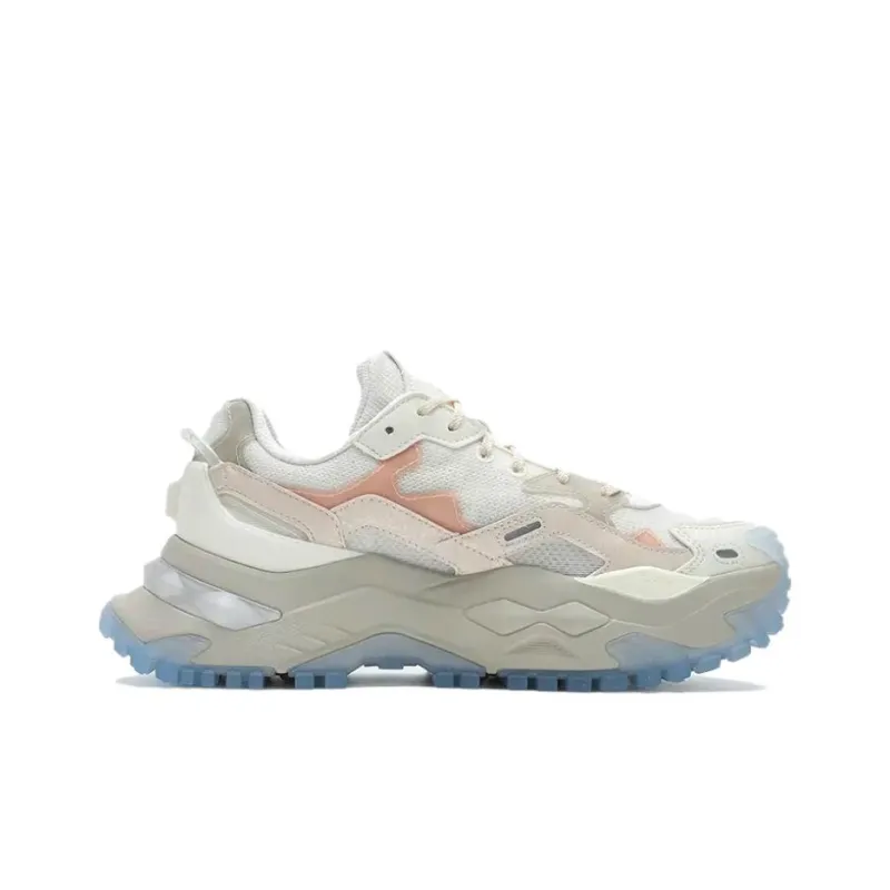 FILA FUSION BIANCO Anti Slip Wear Resistant Low Top Running Shoes Women's White Pink-1