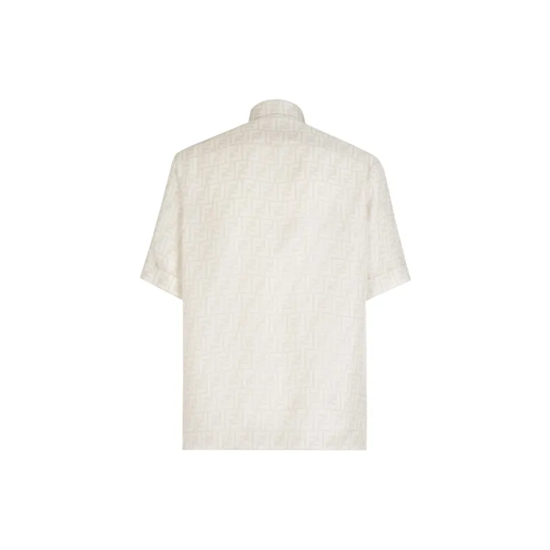 FENDI Allover Logo Printed Buttoned Shirt-1