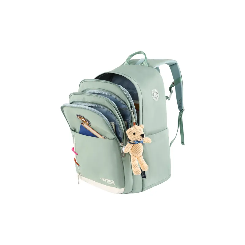 UNIVERSITY OF OXFORD Fabric Backpack Regular Unisex Khaki/Bean Green/Taro Purple-6