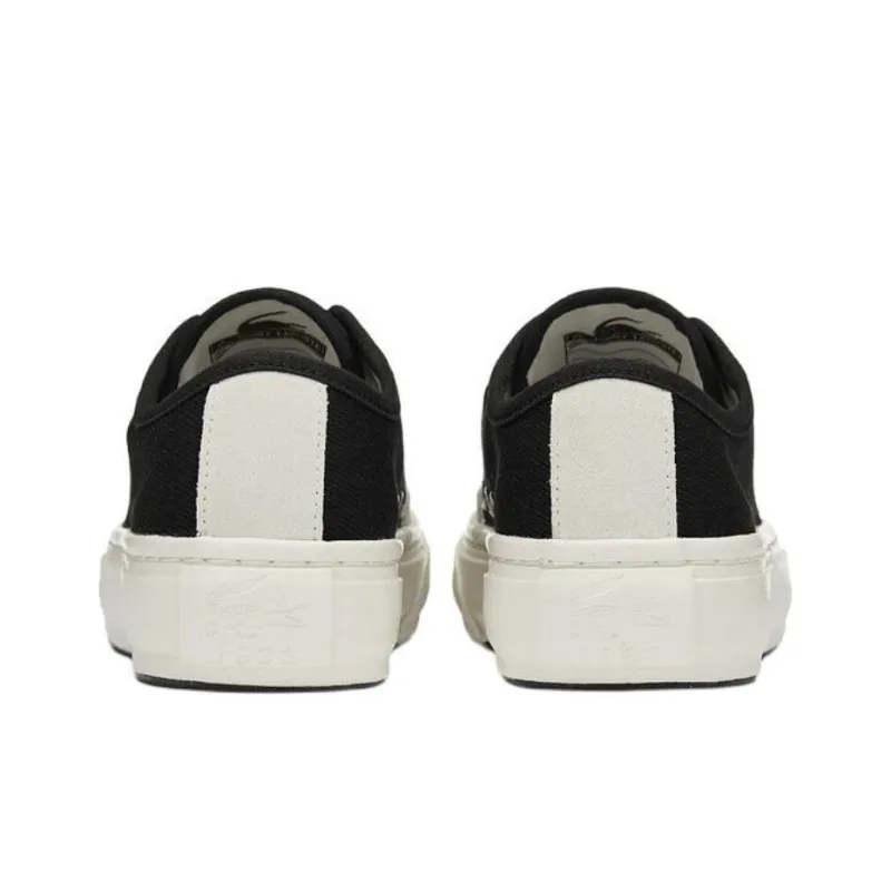 LACOSTE Low Top Canvas Shoes Women's Black-3