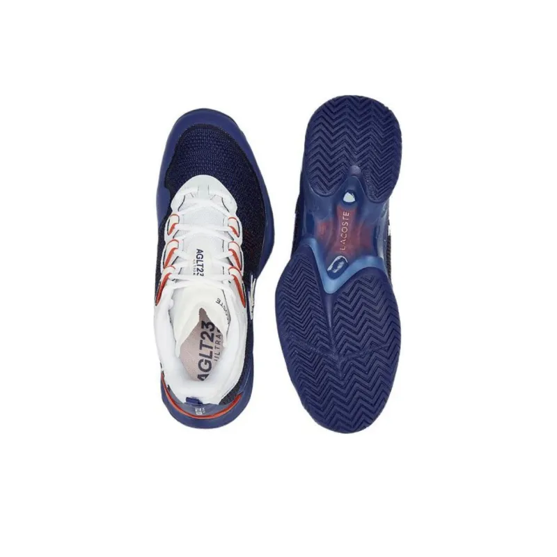LACOSTE Cushioning Anti Slip And Wear Resistant Low Top Casual Shoes Men's Blue-4