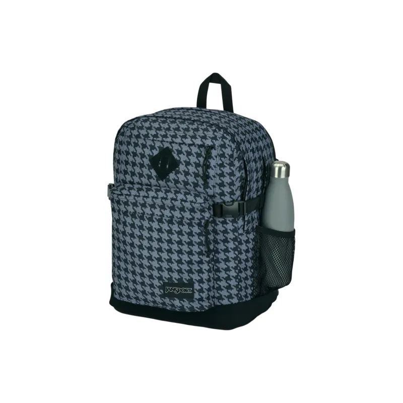 JanSport Polyester Backpack Unisex Houndstooth Black/White-3
