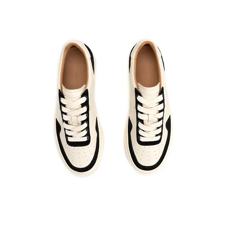 FOOT INDUSTRY Foot Industry Height Increasing Low Top Skateboard Shoes Unisex Black White-3