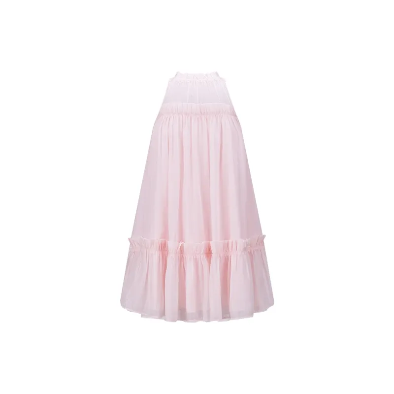 Girly Fancy Club Sleeveless Dress Women's Pearl Pink-1