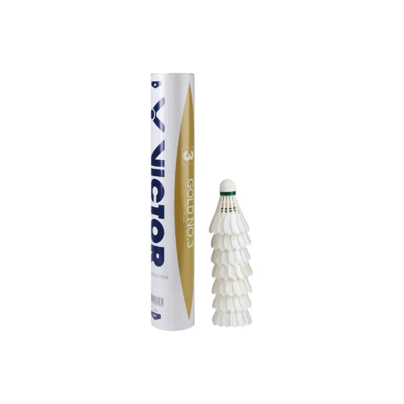 VICTOR Duck Feather Shuttlecock 12 Pack Water Duck Feather Shuttlecocks-0