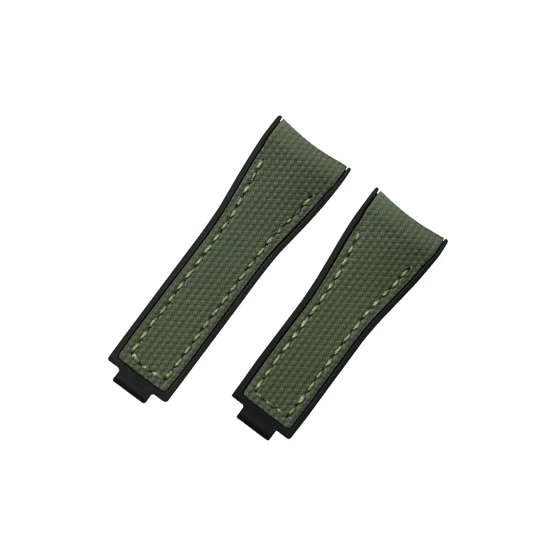 VAGENARI Web Plaid Strap Compatibility For Rolex Submariner 41mm 126610 126613 124060 Watch Band Unisex-5