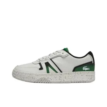 LACOSTE L001 Low Top Skateboard Shoes Men's White Green