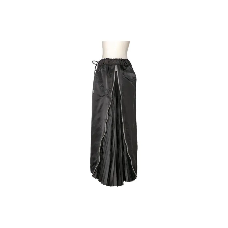 Sacai Elasticated Waist Drawstring Skirt-2