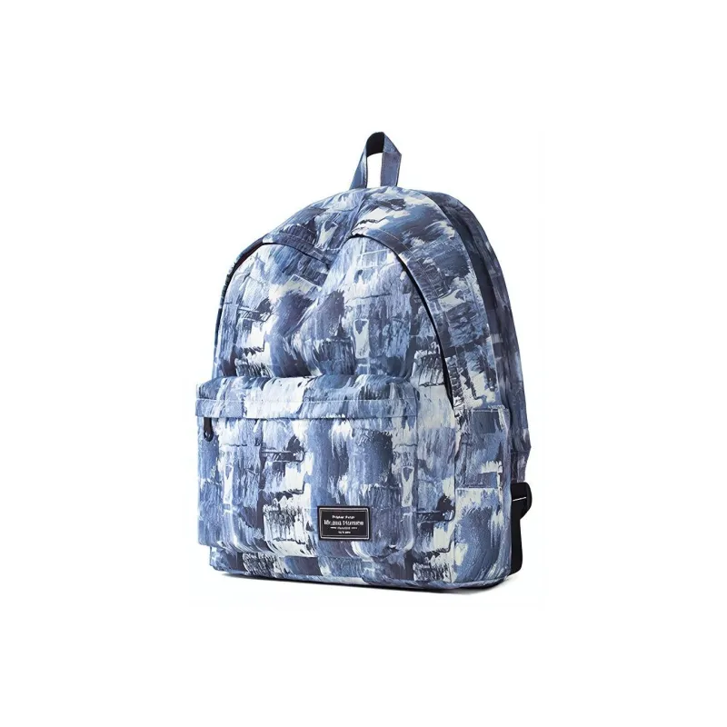 MR.ACE HOMME Polyester Backpack Regular Unisex Prussian Blue-1