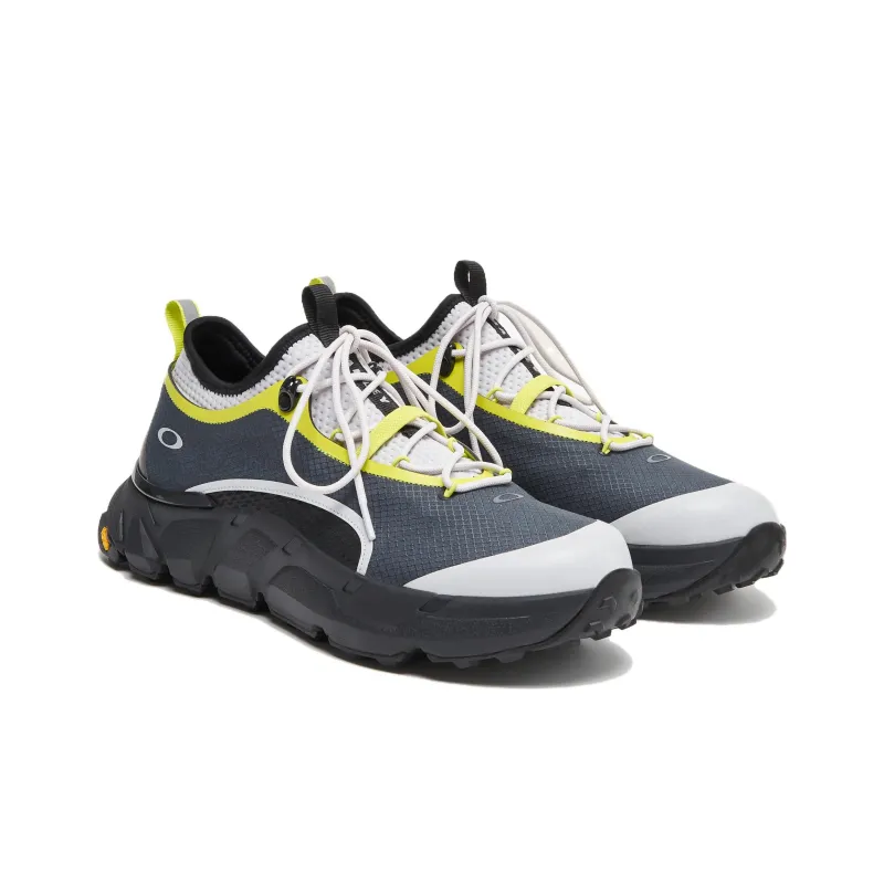 Oakley Abrasion Resistant Waterproof And Breathable Low Top Outdoor Shoes Men's Gray Yellow-3