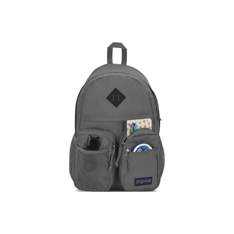 JanSport Polyester Backpack Unisex Graphite Gray-3