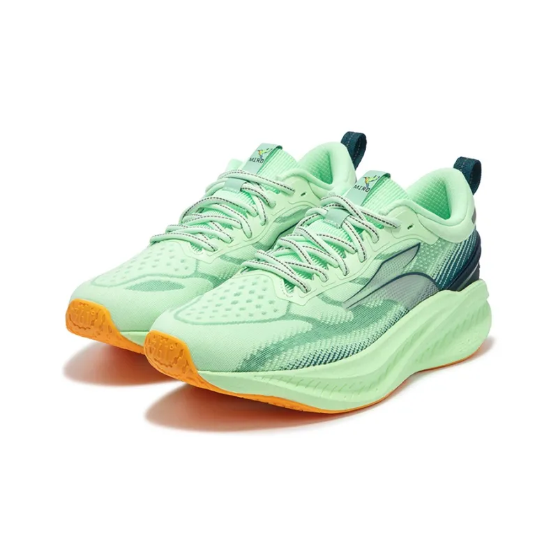 361° Anti Slip Wear Resistant Low Top Running Shoes Men's Ice Emerald Green Numbers Teal-1