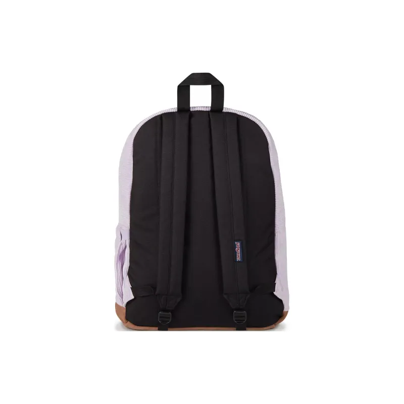 JanSport Suede Backpack Unisex Light Purple Corduroy-3