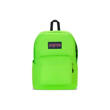 JanSport Recycled Polyester Backpack Unisex Lime Gray Neon Light