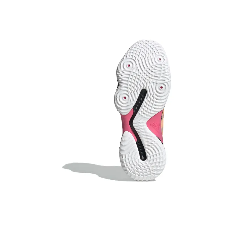 Adidas PRO VENTILATE LOW Cushioning Anti Slip And Wear Resistant Low Top Basketball Shoes Unisex Pink Orange Black-4