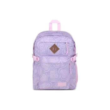 JanSport Polyester Backpack Unisex Paradise Heart Pink