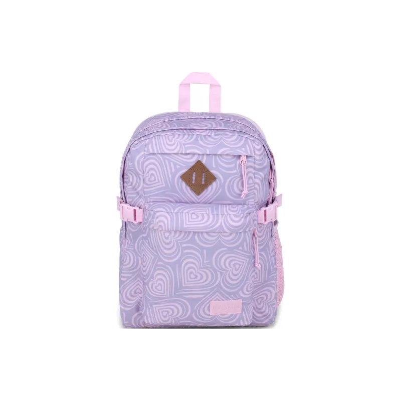 JanSport Polyester Backpack Unisex Paradise Heart Pink-0