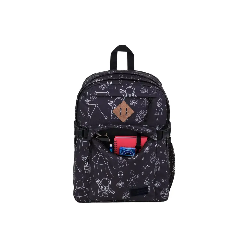 JanSport Recycled Polyester Backpack Unisex Universe Black-3