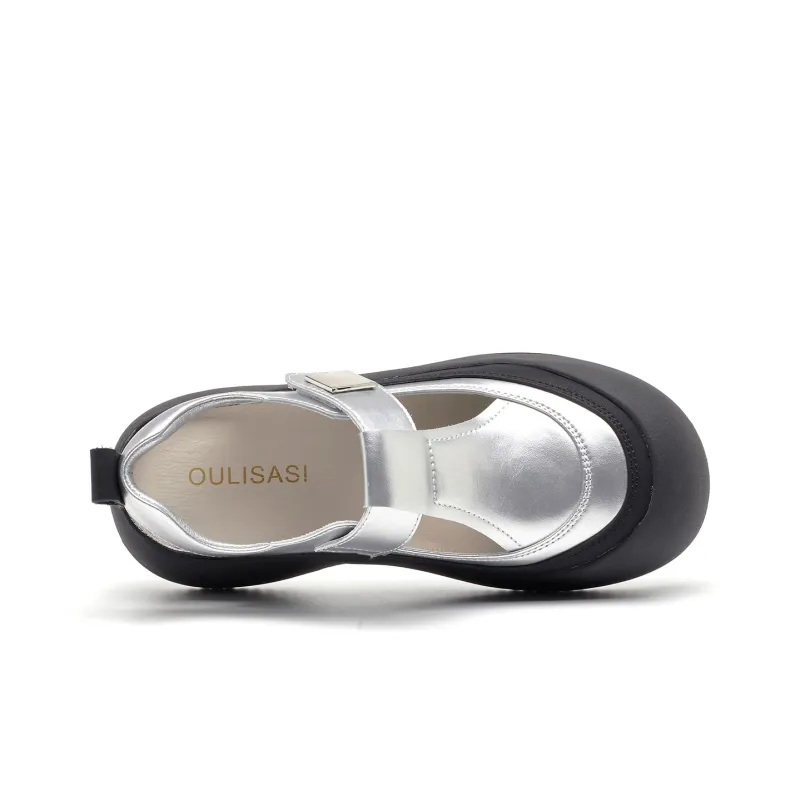 OULISASI Beach Sandals Women's Gold/Silver/Yellow-7