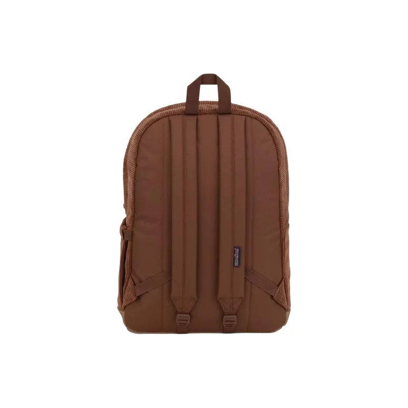 JanSport Suede Backpack Unisex Brown Corduroy-3