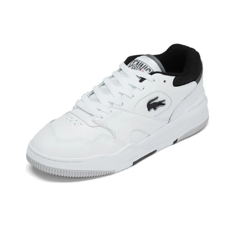 LACOSTE Low-Top Skateboard Shoes Men's White-1