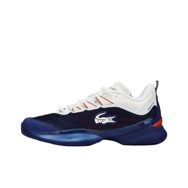 LACOSTE Cushioning Anti Slip And Wear Resistant Low Top Casual Shoes Men's Blue-0