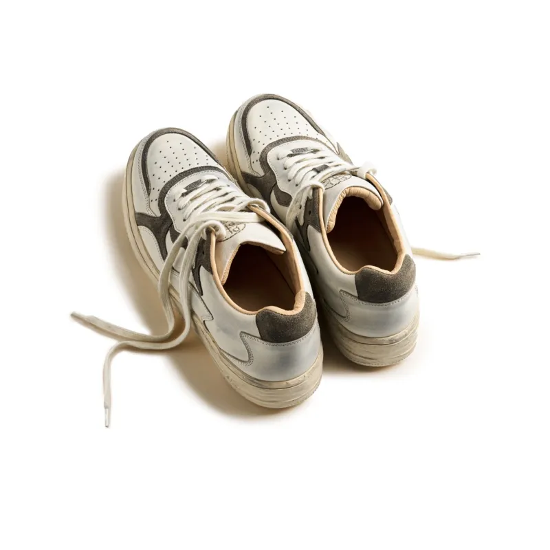 PIPG Slip Resistant Shock Absorbers With Abrasion Resistant Properties Low Top Skateboard Shoes Men's Gray White-4