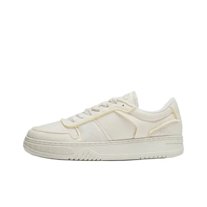 LACOSTE L001 Low Top Skateboard Shoes Men's Beige-0